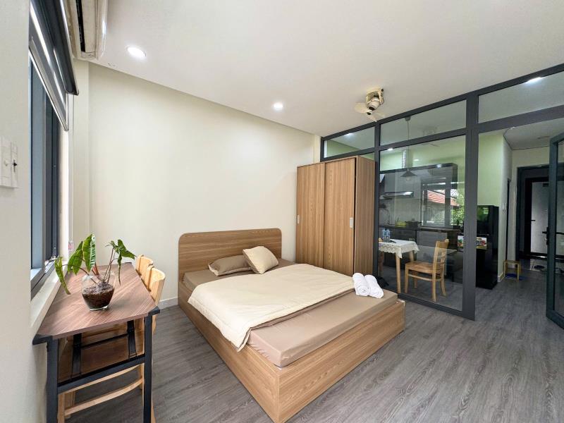 Cho thuê căn hộ 1pn tách bếp bancong quận 3 khu vực trung tâm gần chợ tân định