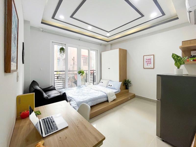 Cho thuê căn hộ phú nhuận – 35m² – ban công riêng – full nội thất – gần phan xích long