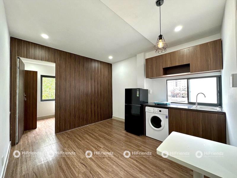 🏡 Căn hộ dịch vụ 1pn tone gỗ nâu 🌈 full nội thất 🤩 chỉ 6tr5