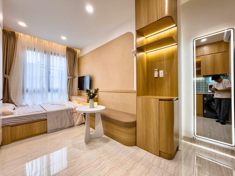 Cho thuê căn hộ studio 1 pn_ cửa sổ full nội thất hoàng sa q3 - Ảnh 2