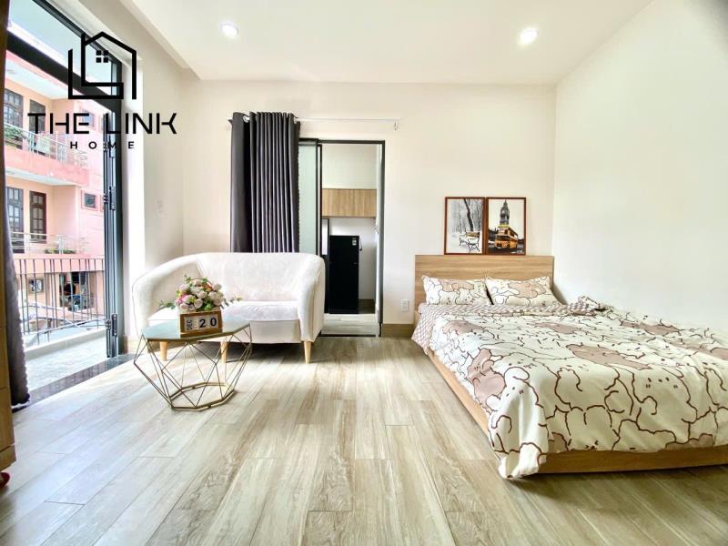 Cho thuê căn hộ 45m2 1 phòng ngủ full nội thất, ban công, có máy giặt riêng gần bình thạnh, nguyễn hữu cảnh, cầu thị nghè, cầu sài gòn tiện di chuyển di chuyển qua quận 2 - Ảnh 2