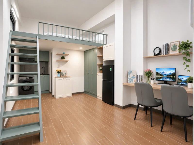 Căn hộ duplex and studio full nội thất _thang máy_hầm xe_bảo vệ_ngay an nhơn gò vấp giá siêu ưu đãi!