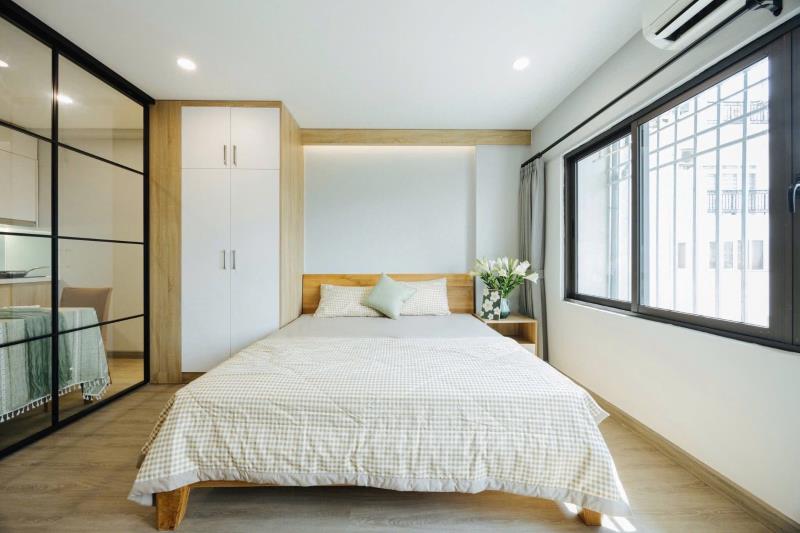 Cho thuê studio 45m2 tách bếp - full nội thất - ngay tại hai bà trưng, quận 3 gần chợ tân định và thuận tiện di chuyển lên trung tâm quận 1 - Ảnh 2
