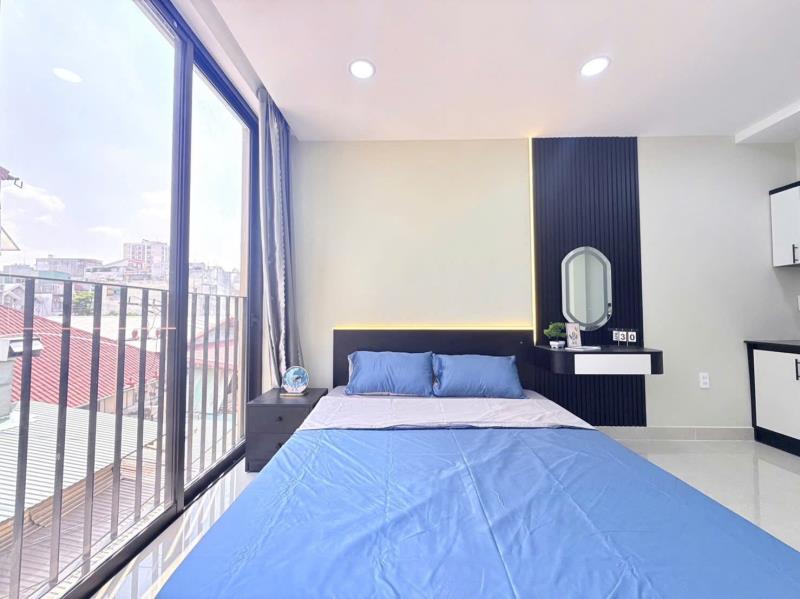 Cho thuê căn hộ full nội thất, ban công riêng – nguyễn gia trí, bình thạnh | ngay hàng xanh, gần quận 1, uef, uth, ftu2 - Ảnh 4