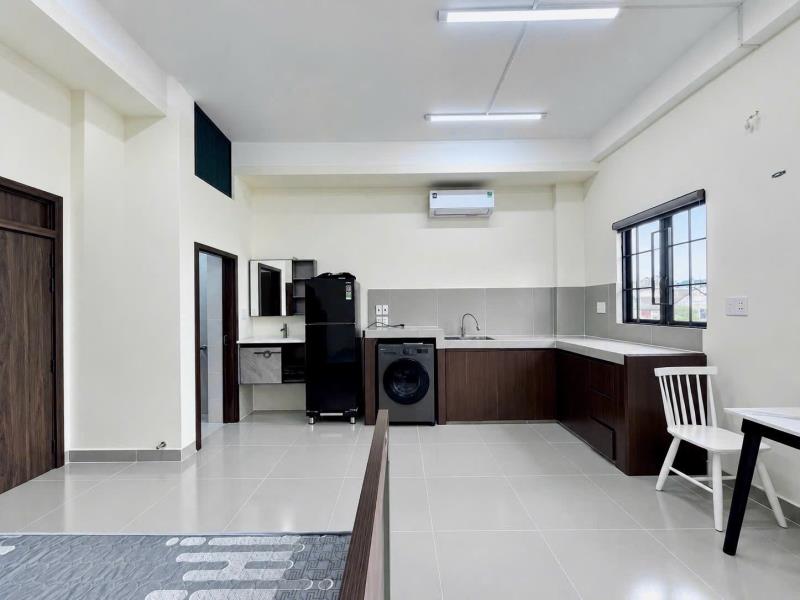 Cho thuê chung cư mini 45m2 ban công giặt riêng, bếp có hút mùi gần phan xích long, trường sa - quận 1 quận 3 full nội thất, mới 100%, có thang thoát hiểm, thang máy - Ảnh 3