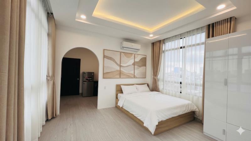 1 phòng ngủ tách bếp mới100%_thang máy_máy giặt riêng gần chợ bà chiểu,lê quang định,qua quận 1,3,10 thuận tiện !