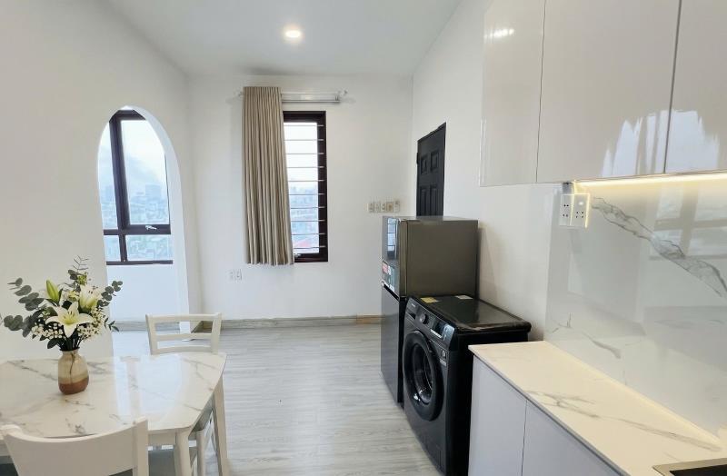 1 phòng ngủ tách bếp mới100%_thang máy_máy giặt riêng gần chợ bà chiểu,lê quang định,qua quận 1,3,10 thuận tiện ! - Ảnh 3