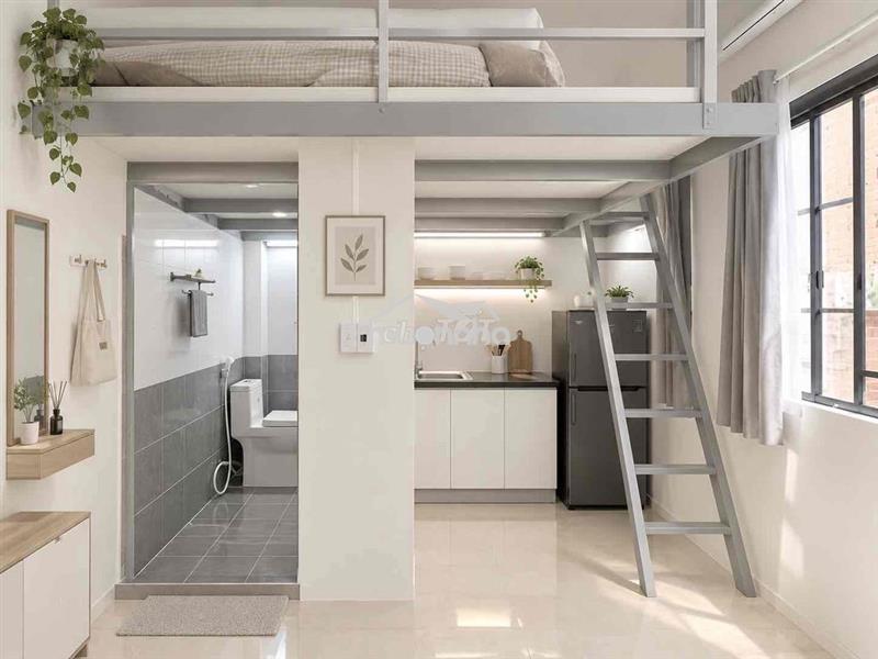 Studio mới xây full nội thất siêu xịn - cửa sổ trời - có bancol