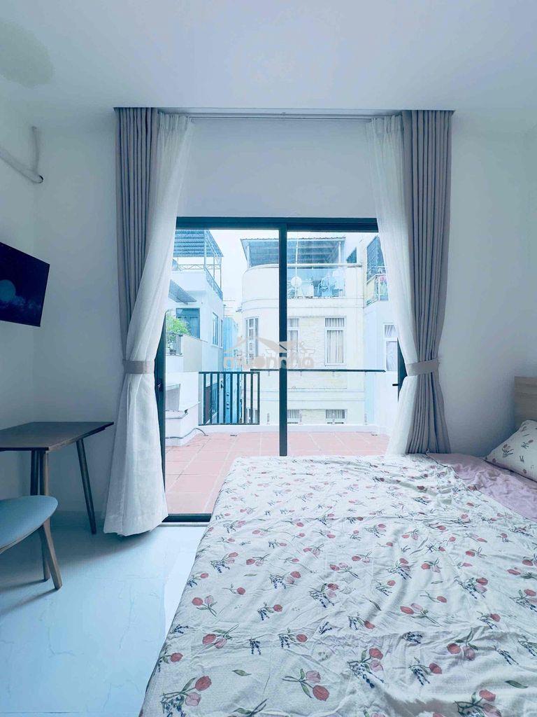 Studio sân thượng cực chill, có máy giặt riêng - lê văn sỹ q3 (6tr9)