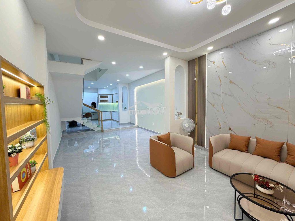 Nhà bán cư xá phú lâm a q6 trệt 2 lầu st đúc btct nhà đẹp full nt - Ảnh 3