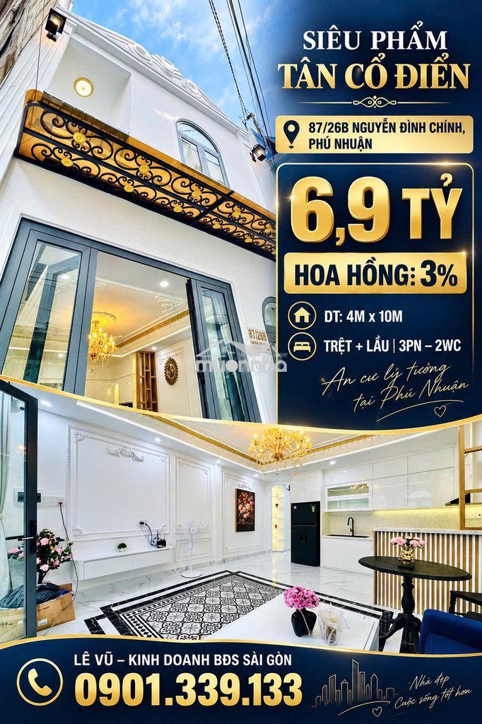 ,9 tỷ  hh 3 %  87/26b nguyễn đình chính,