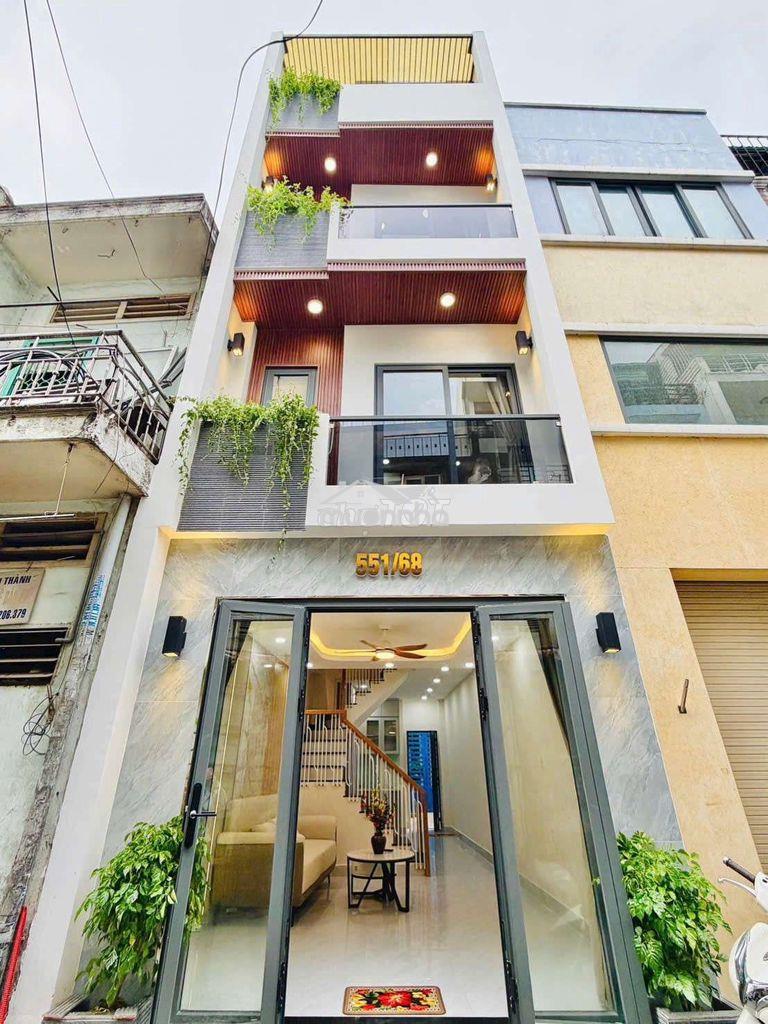 Nhà 2 mặt tiền hẻm xe tải thông full nội thất, quận gò vấp