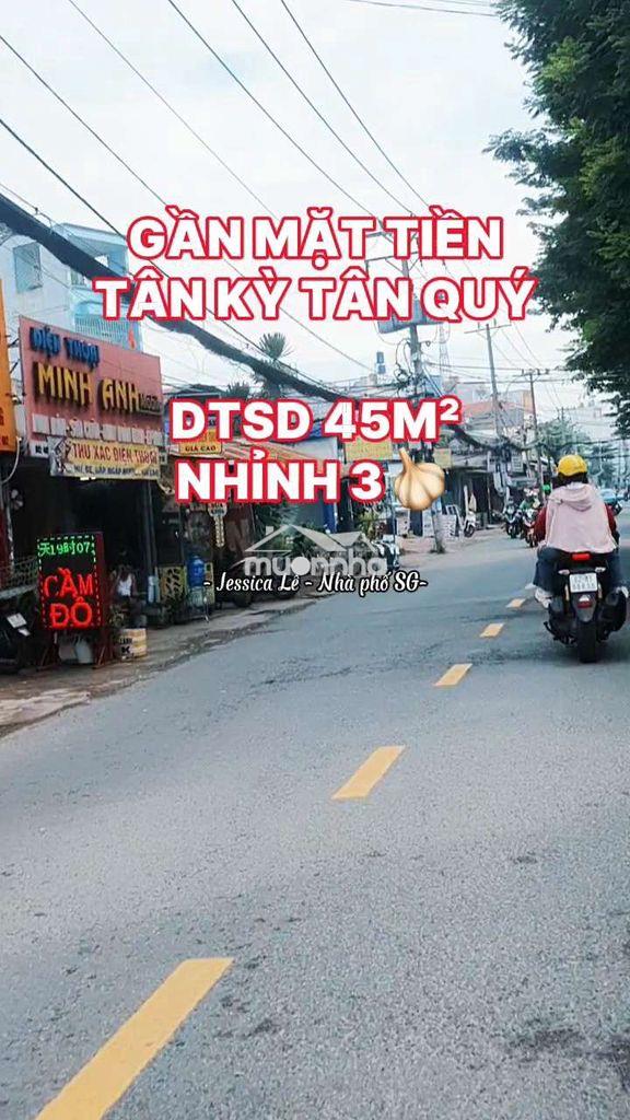 🚘Sát hẻm xe hơi, gần mặt tiền tân kỳ tân quý