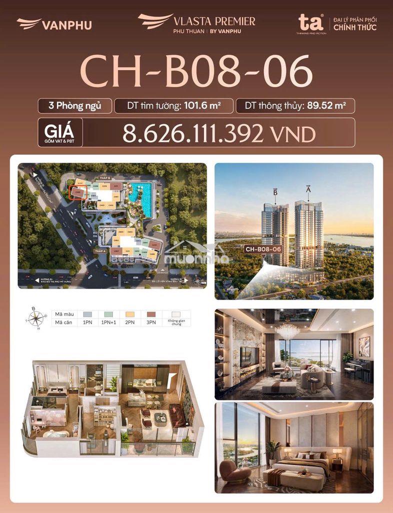 Vlasta premier quận 7 101m2 chỉ 8.4 tỷ thanh toán 15% đến nhận nhà