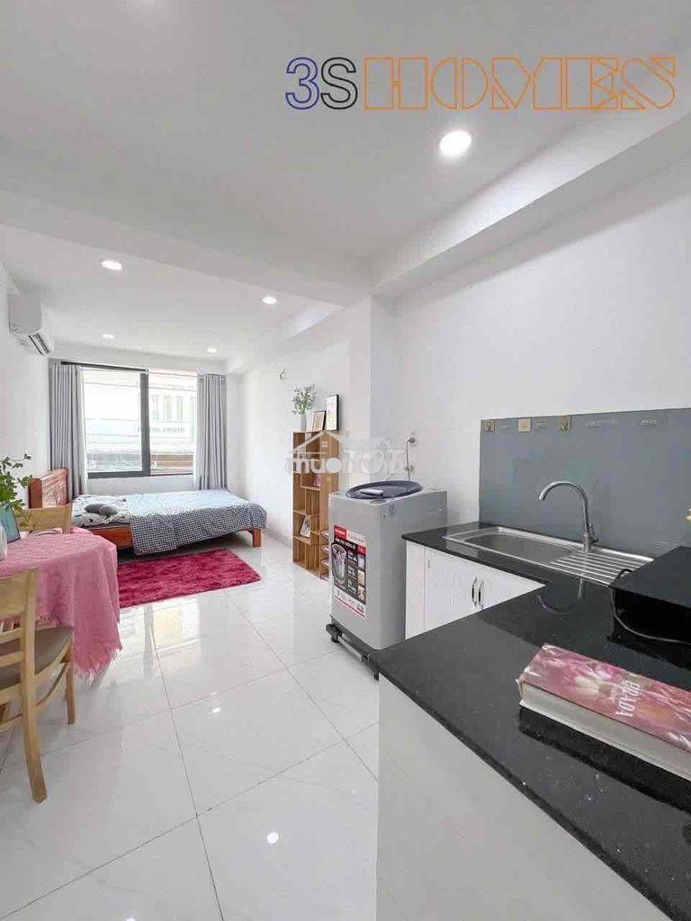 Studio rộng full nội thất, máy giặt riêng